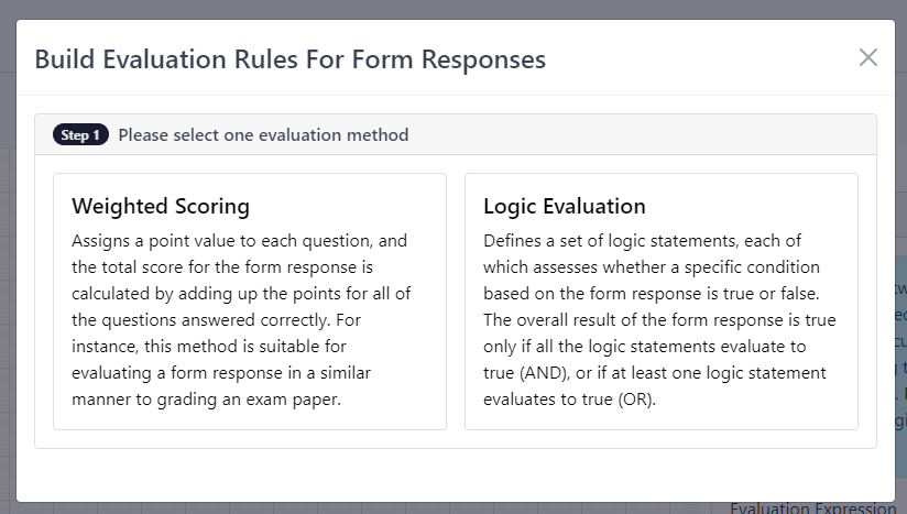 Evaluation methods